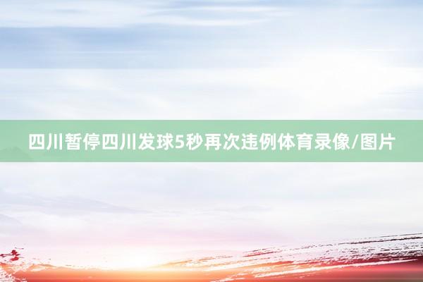 四川暂停四川发球5秒再次违例体育录像/图片