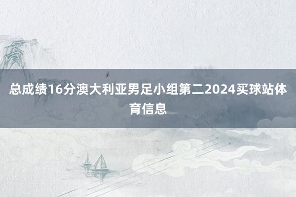总成绩16分澳大利亚男足小组第二2024买球站体育信息