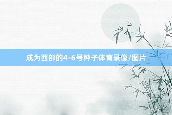 成为西部的4-6号种子体育录像/图片