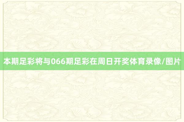 本期足彩将与066期足彩在周日开奖体育录像/图片