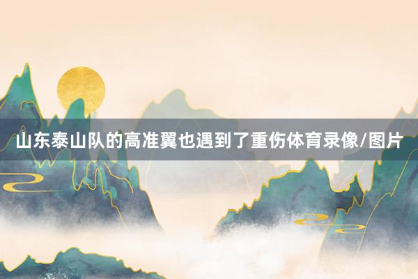 山东泰山队的高准翼也遇到了重伤体育录像/图片
