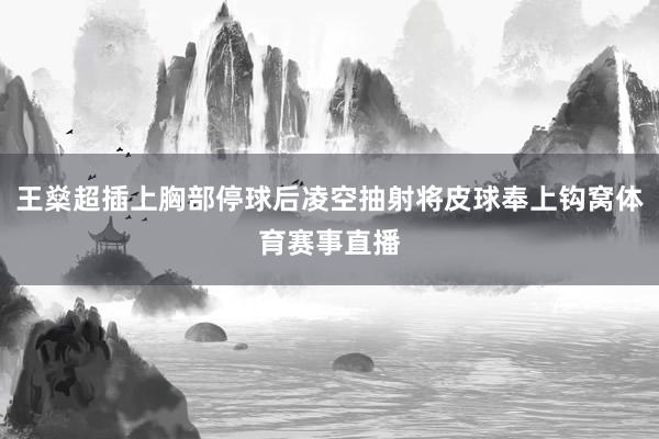 王燊超插上胸部停球后凌空抽射将皮球奉上钩窝体育赛事直播