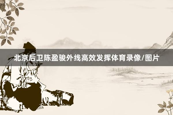 北京后卫陈盈骏外线高效发挥体育录像/图片