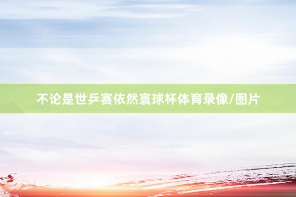 不论是世乒赛依然寰球杯体育录像/图片