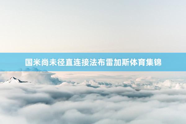 国米尚未径直连接法布雷加斯体育集锦