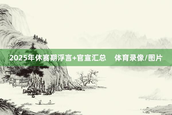 2025年休赛期浮言+官宣汇总    体育录像/图片