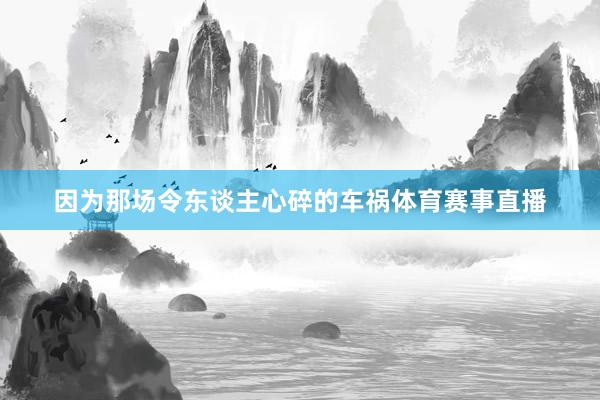 因为那场令东谈主心碎的车祸体育赛事直播