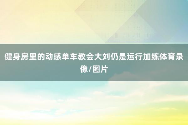健身房里的动感单车教会大刘仍是运行加练体育录像/图片