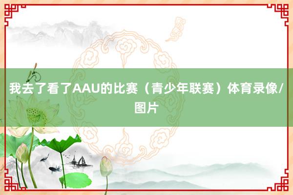 我去了看了AAU的比赛（青少年联赛）体育录像/图片