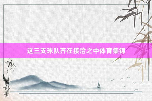 这三支球队齐在接洽之中体育集锦
