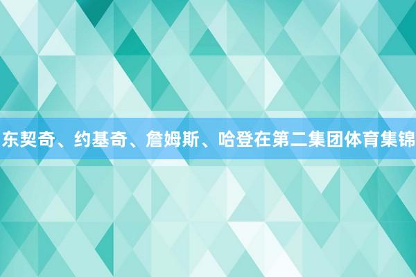 东契奇、约基奇、詹姆斯、哈登在第二集团体育集锦