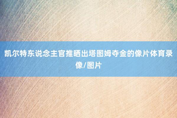 凯尔特东说念主官推晒出塔图姆夺金的像片体育录像/图片