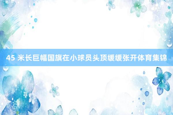 45 米长巨幅国旗在小球员头顶缓缓张开体育集锦