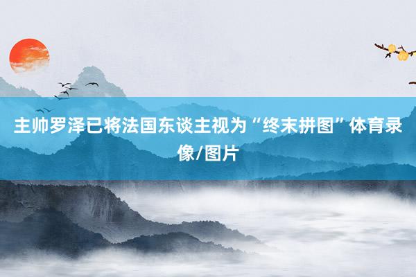 主帅罗泽已将法国东谈主视为“终末拼图”体育录像/图片