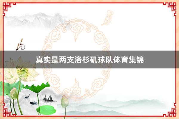 真实是两支洛杉矶球队体育集锦