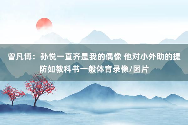 曾凡博：孙悦一直齐是我的偶像 他对小外助的提防如教科书一般体育录像/图片