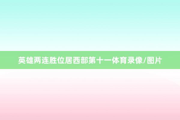 英雄两连胜位居西部第十一体育录像/图片
