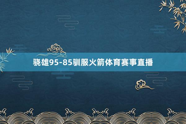 骁雄95-85驯服火箭体育赛事直播